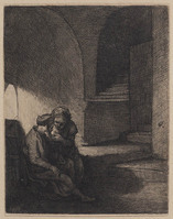 KG 11289
          <br/>
          Pero geeft de oude Cimon de borst
          <br/>
          <em>Picart, Bernard (1673-1733)</em>